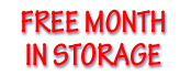 Free Month in Storage